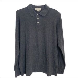J. Crew Men’s Merino Wool Long-sleeve Polo Shirt M
